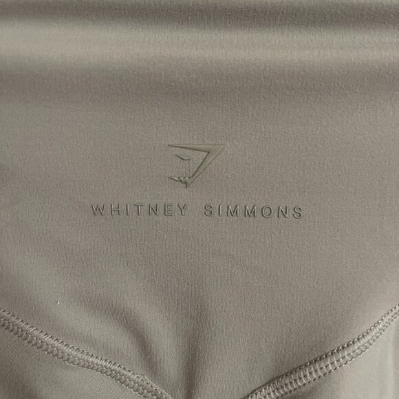 WHITNEY SIMMONS GYMSHARK LEGGINGS TAN XS - Picture 1 of 2